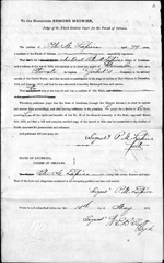 Peter M. Lapice - War of 1812 & Battles of Seige of New Orleans, Pension Application