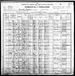 1900-IL Census, District 87, Lancaster Precinct, Wabash Co, IL