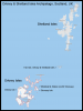 Map of the Orkney Isles & Shetland Isles Archipelago