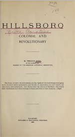 William McCauley - 'Hillsboro [North Carolina], Colonial and Revolutionary' References