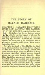 Heimsrkingla - The Story of Harald 'Fair Hair' Halfdansson (2.7MB PDF)