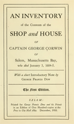 Corwin, Capt George- Inventory of (PDF)