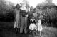 Bessie & Earl Atkins (holding Liz Sperry), June Sperry, Edith Fulmer, Dorotha with Cheryl & Patricia Atkins (holding cat)